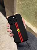 Siyah Ferrari Logo Telefon Kılıfı Z20