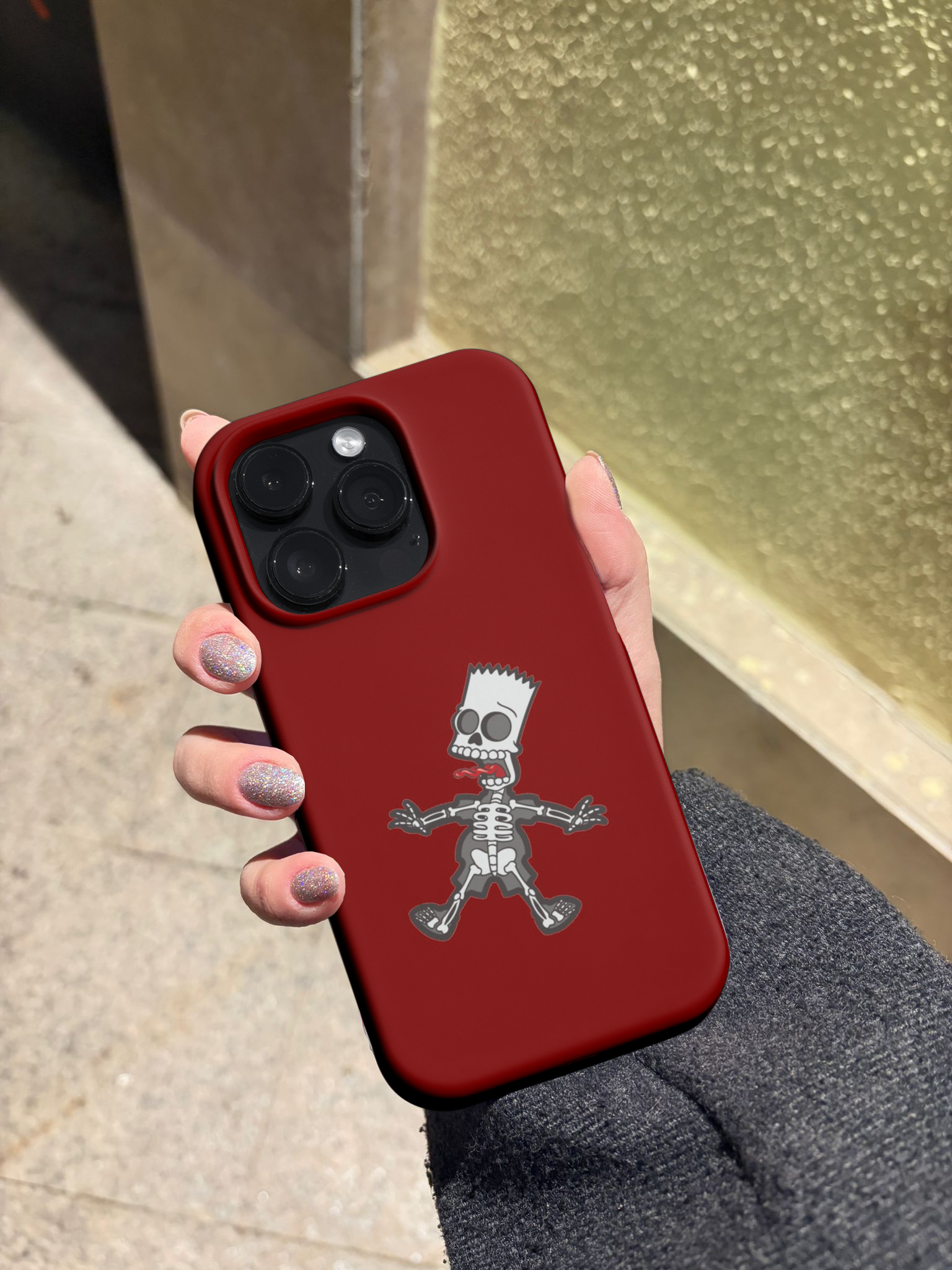 Red Skeleton Sim Telefon Kılıfı Z155