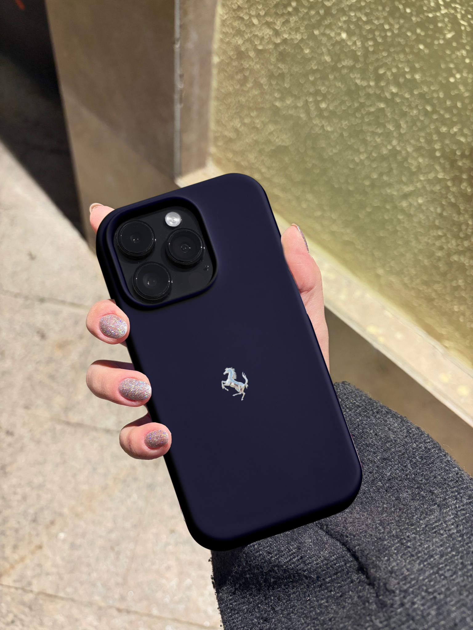 Mavi Ferrari Logo  Telefon Kılıfı Z31