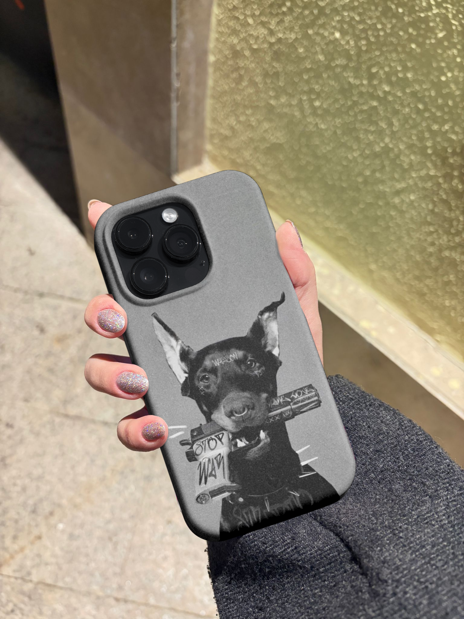 Gun a Doberman  Telefon Kılıfı Z87